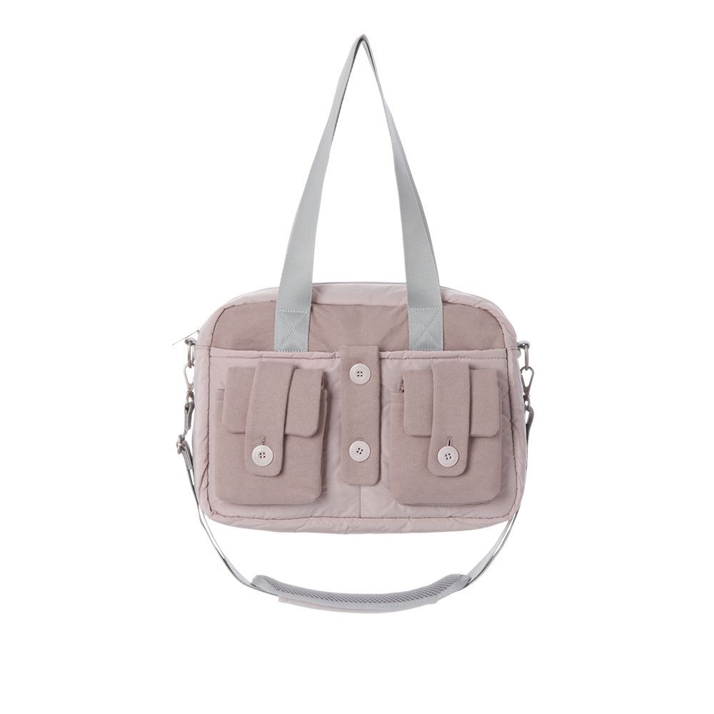 

JIAERDI Harajuku Grey Casual Handbag Women High Street Pocket Chic Y2k Shoulder Bags Purse Female Retro Crossbody Bags Aesthetic 33x23x12cm розовый