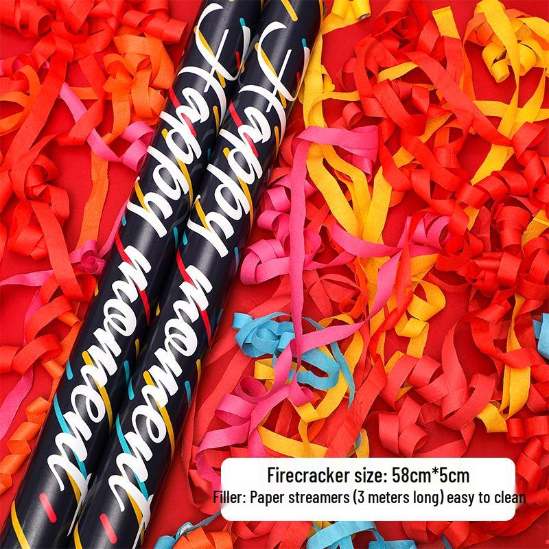 Silver Confetti Cannon for Birthday, Wedding, Party Decor & Photo Props