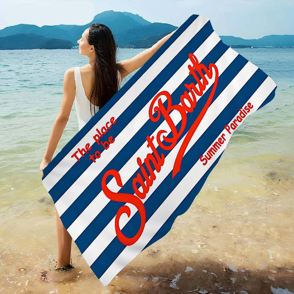 Saint Fashion Barth Große Mikrofaser-Strandtücher Schnelltrocknendes Handtuch Sand-Strandtücher Poolhandtuch Für Reisen Schwimmbad Yoga