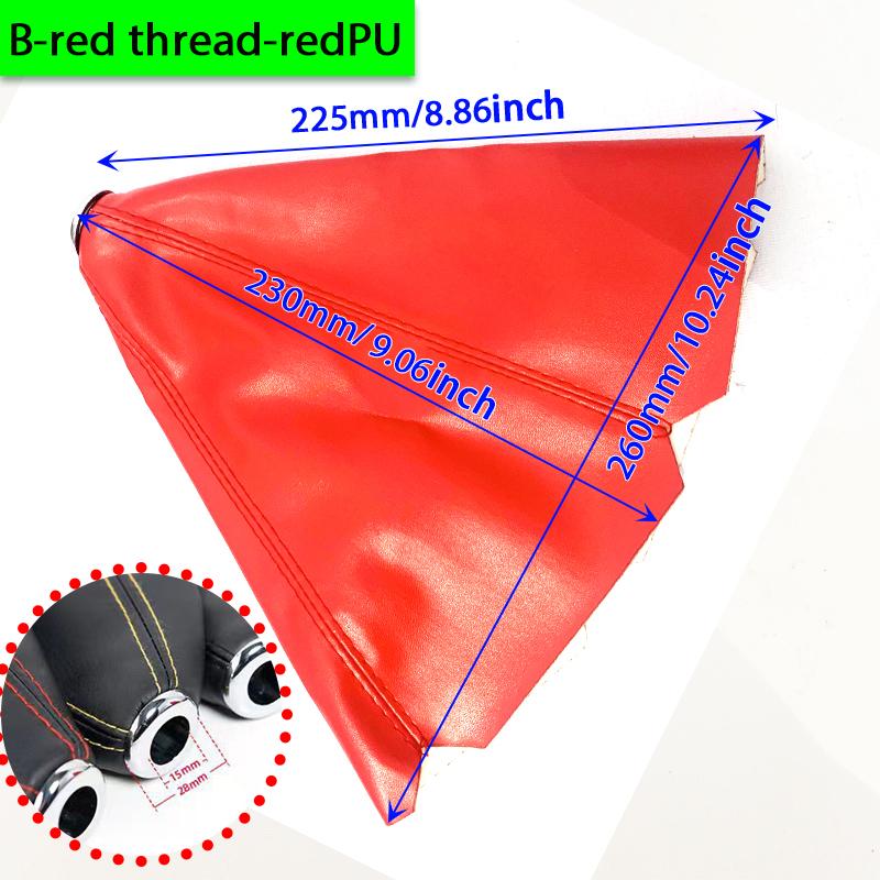 Car Gear Shift Collars PU Leather Carbon Fiber Car Gear Shift Knob Cover Shifter Boot Dust Cover Gaiter Accessories Universal
