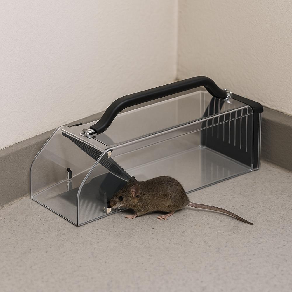Smart Mechanism Continuous Mouse Catcher Plastic Self-locking Mousetrap  Household Application