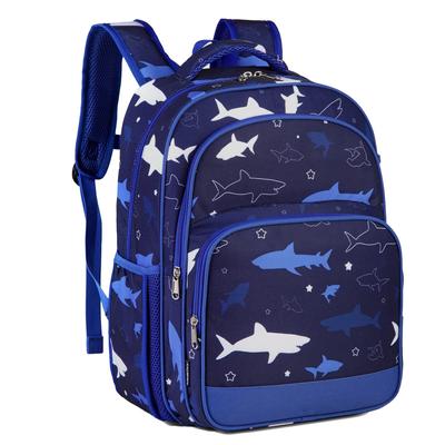 VASCHY Backpack for Cute Bag for Going To Blue Shark Kids, Lightweight, Children, Kindergarten, School, Boys, Girls, Excursions, Present,