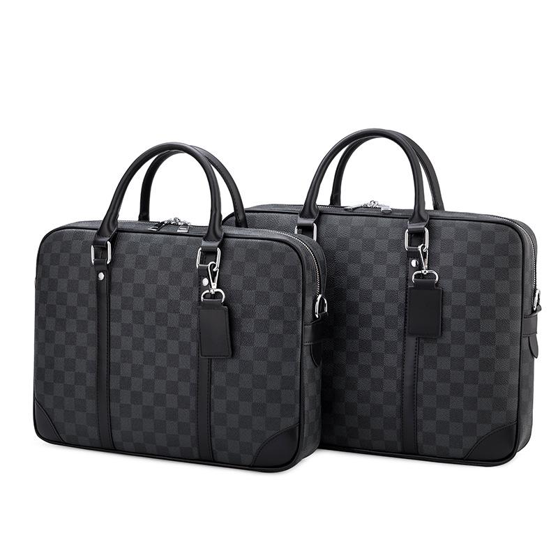 2024 Men's Business Briefcase: European & American Style, Large Capacity, Single Shoulder, Crossbody, Handheld Laptop Bag