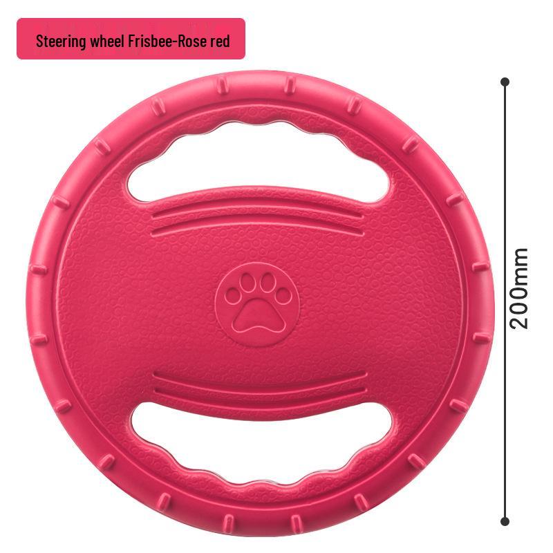 Meianju Плавающий Фрисби из ТПР-пены для Собак для Интерактивных Тренировок розовый