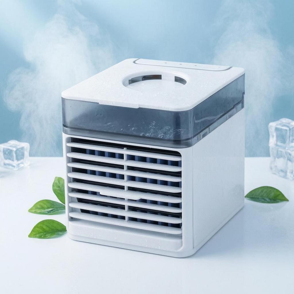 Desktop Air Chiller Portable Mini Compact Spray Cooling Fan for Tabletop, Desk