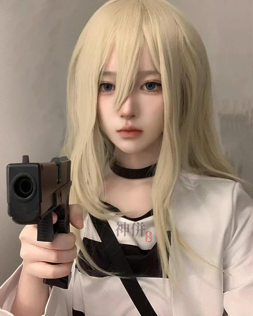 Rachel Gardner Cosplay Peruk Ölüm Meleği Cosplay Kostümü Okul ve Sahne Giyimi İçin Gardner Peruk Boyutu [Mükemmel Kalite] (ışın) Yetişkinler, Festivaller,