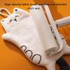 Cute Little Cat Rice Grain Coral Fleece Hand Towel Gift Towel Kitchen Hanging Dual-purpose Absorbent Quick-drying Square Towel