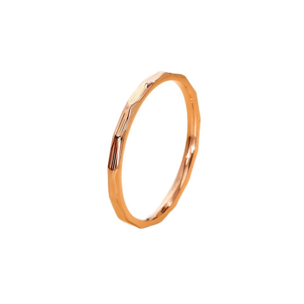 Women's Titanium Steel Diamond Ring: Colorfast, Lightweight Luxury, Trendy Thin Band