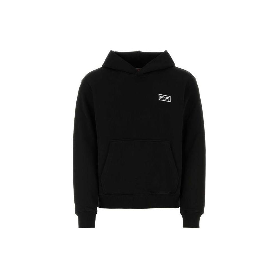 KENZO Logo Embroidered Drawstring Hoodie FE55SW1824MG-99