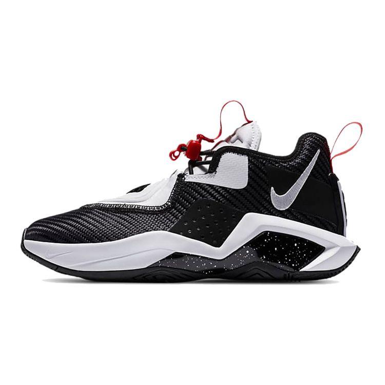 

Детские кроссовки Nike LeBron Soldier 14 GS Bred черно-белые университетские красные CN8689-002