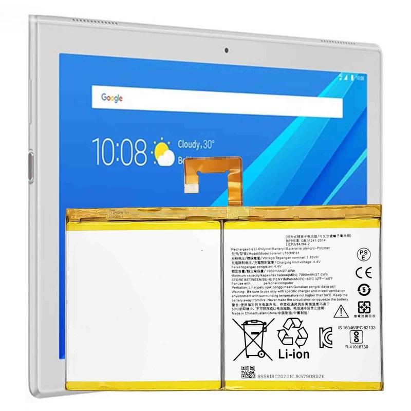 L16D2P31 7000mAh Battery For Lenovo X304 Tab 4 10 10plus Tablet Batteries