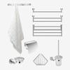 Hegii 8-Piece No-Drill Bathroom Hardware Set