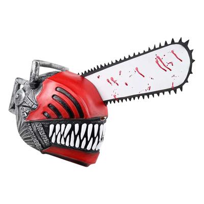 Hororové komiksy Chainsaw Man Latexová náhlavní souprava Aprílový den Halloween Maska pro hraní rolí Cosplay teror Pokrývka hlavy Maska Dekor Rekvizity