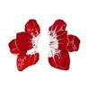 Gradual Change Of Pink Petals Dripping Oil Exaggerated Earrings, Fashion High Sense Sweet Wind Temperament Versatile Earrings