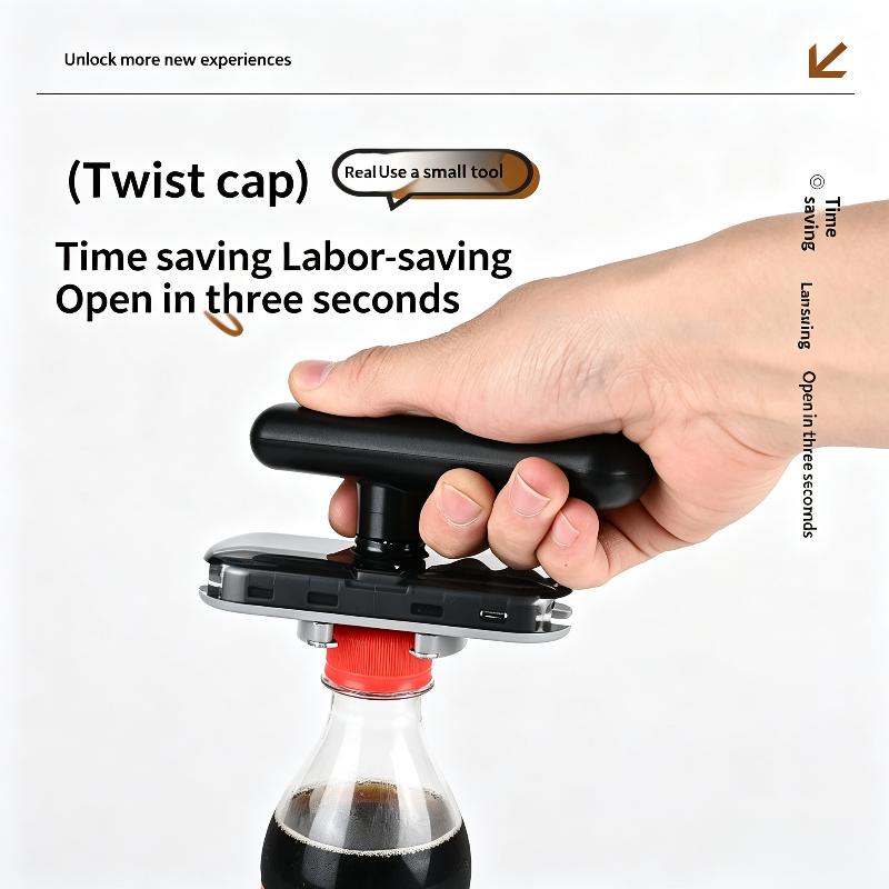 Adjustable Multi-Functional Bottle Can Opener Non-Slip Easy Grip Lid Remover for Kitchen Home Elderly Arthritis Sufferers Use