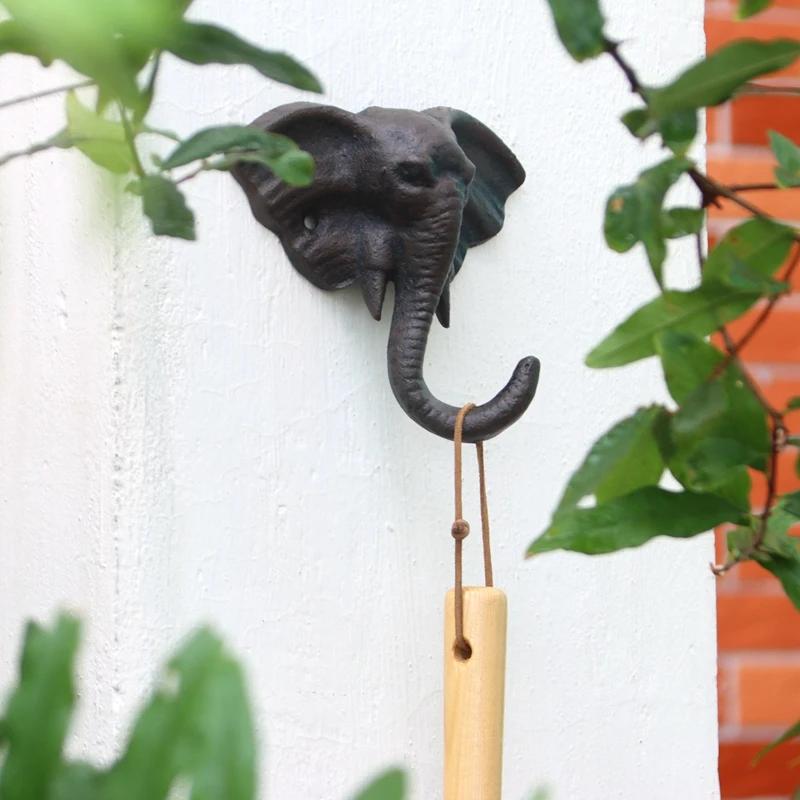 Creative Cast Iron Animal Elephant Monkey Hook Wall Mounted Storage Key Holder Personalized Coat Hook Single and Double Hooks