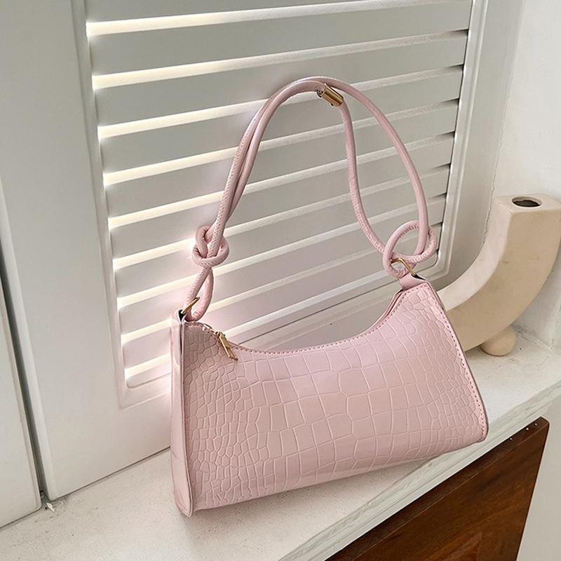 

Черная модная женская сумка через плечо, модные сумки из искусственной кожи, сумки через плечо, маленькие сумки с ручками, клатч-кошелек для покупок 24x8x12cm розовый