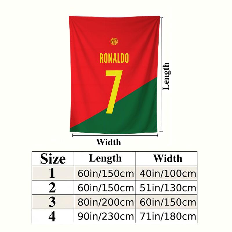 Cr7 Wall Tapestry Aesthetic Wall Hanging Printed Fabric Blanket Decorative Tapestries For Bedroom Living Room Home Decor