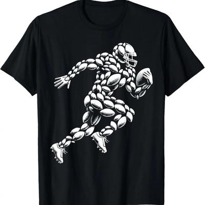 Football Player Design With Football Balls - Women Men Kids T-Shirt