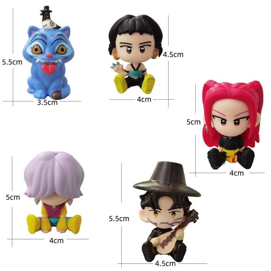 NEW 10pcs/set KPop  Hunters Superstar Saja Boys Rumi Mira Zoe Acrylic PVC Action Figure Toy Anime Figurine Doll For Fans Gift