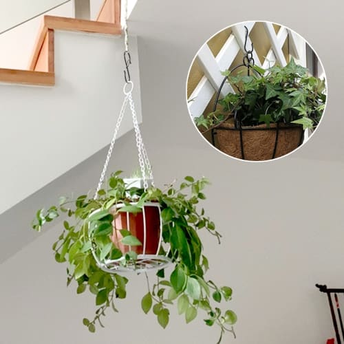 Set of 10 Black S-Hooks (9cm X 10 Pieces) - VIPITH, Universal S-Hooks for Kitchen, Bathroom, and Bath