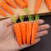 10/25/50Pcs Easter Artificial Carrot Mini Foam Vegetable Fruits Happy Easter Decoration Ornament for Home Table Kids DIY Crafts