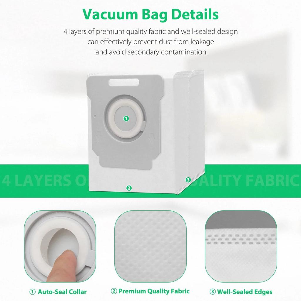 Dust Bag For iRobot Roomba i3 i3+ / i4 i4+ / i6 i6+ / i7 i7+ / j7 j7+ / i8+ / S9 S9+ Robot Vacuum Cleaner Accessories Dust Bags