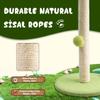 Pet Cat Toy Funny Cat Stick Balls Durable Sisal Scratching Board Cat Supplies Cat Grab Column Interactive Toy Climbing Post 2025