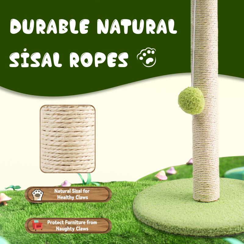 Pet Cat Toy Funny Cat Stick Balls Durable Sisal Scratching Board Cat Supplies Cat Grab Column Interactive Toy Climbing Post 2025