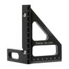 Woodworking 45 ° Ruler, 90 ° Ruler, Line Drawing Ruler, Metric Scale, Multifunctional Right Angle Ruler, Aluminum Alloy Woodworking Tool
