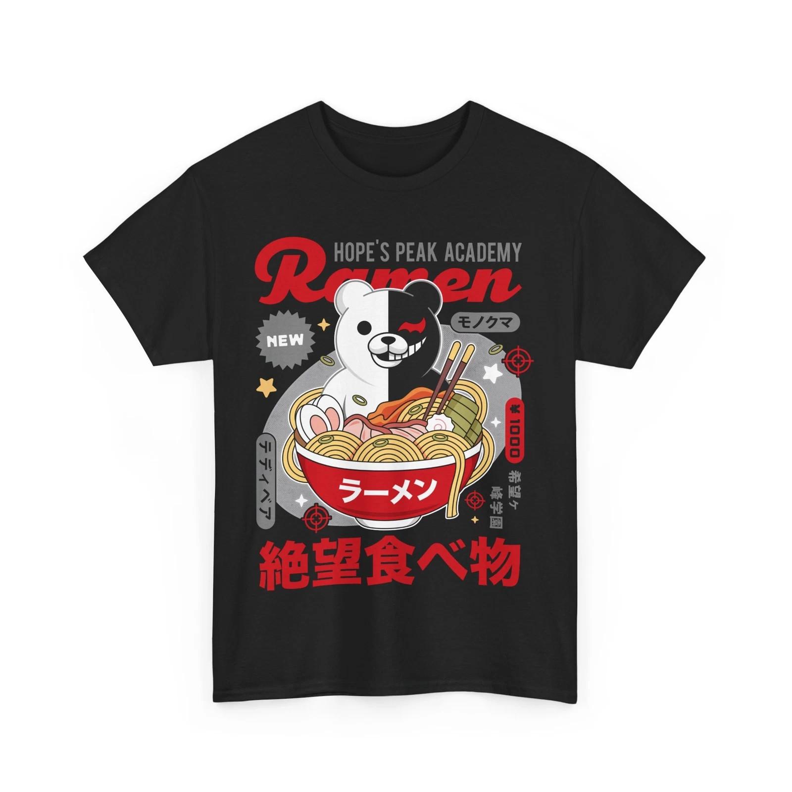 Danganronpa anime T Shirt Mens Womens Tees Top, Hopes Peak Academy Ramen,Game Anime lot 2XL