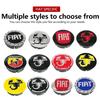 4pcs 3D 50mm logo car emblem Wheel Center Hub Cap auto Rim refit dust-proof badge covers emblem accessories For FIAT Abarth