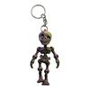 3D Printed Skeleton Keychain Pendant Joint Mobility Skeleton Stress Relief Toys Desktop Ornament Craft For Kid Halloween Gift