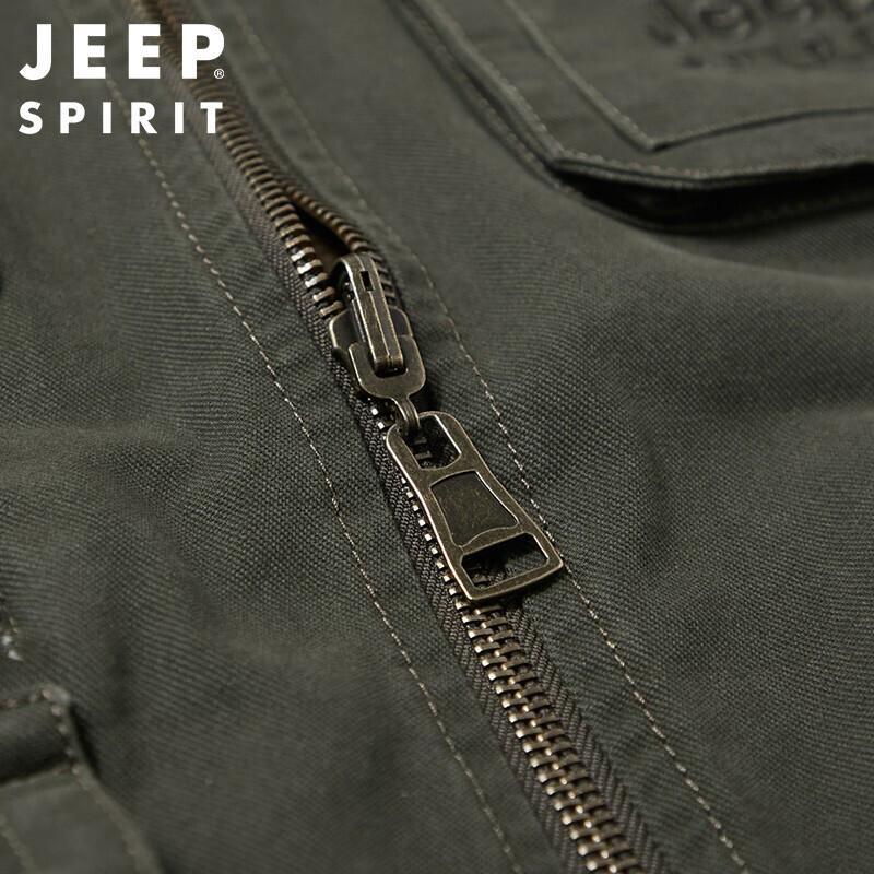 JEEP SPIRIT Men's Reversible Multi-Pocket Outdoor Fishing Vest