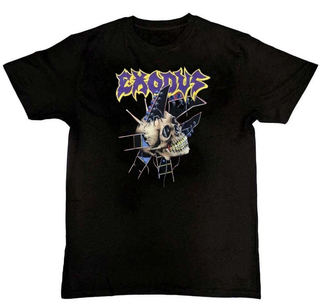 Band Tees Exodus Band Graphic Print Mens T-Shirt S