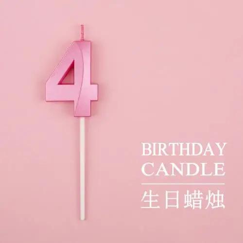 New 0 1 2 3 4 5 6 7 8 9 Cake Topper Kids Girls Boys Baby Party Supplies Colorful Decoration Wedding Birthday Number Cake Candles