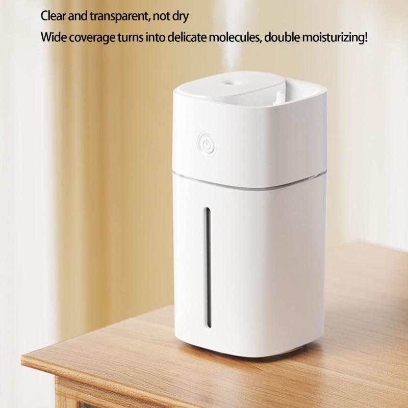 Quiet Battery Powered Humidifier For Baby Nursery Bedroom Car With Builtin Mood Light And Auto Shutoff