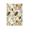 Bee Blanket Flower Printed Flannel Blanket Air Conditioning Blanket Nap Blanket