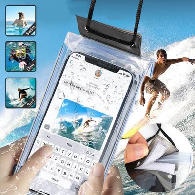 Un Lock Floating Waterproof Swim Bag Phone  Cover Dive Anti Lost Shell