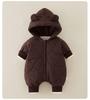 Class A Baby Autumn & Winter Quilted Jumpsuit - Warm Cotton-Padded Newborn Crawling Suit