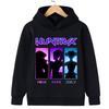 Fall and Winter Kpop Demon Hunter Children's Hooded Sweatshirt Cute Kpop Demon Hunter Tiger Top Harajuku Boys and Girls