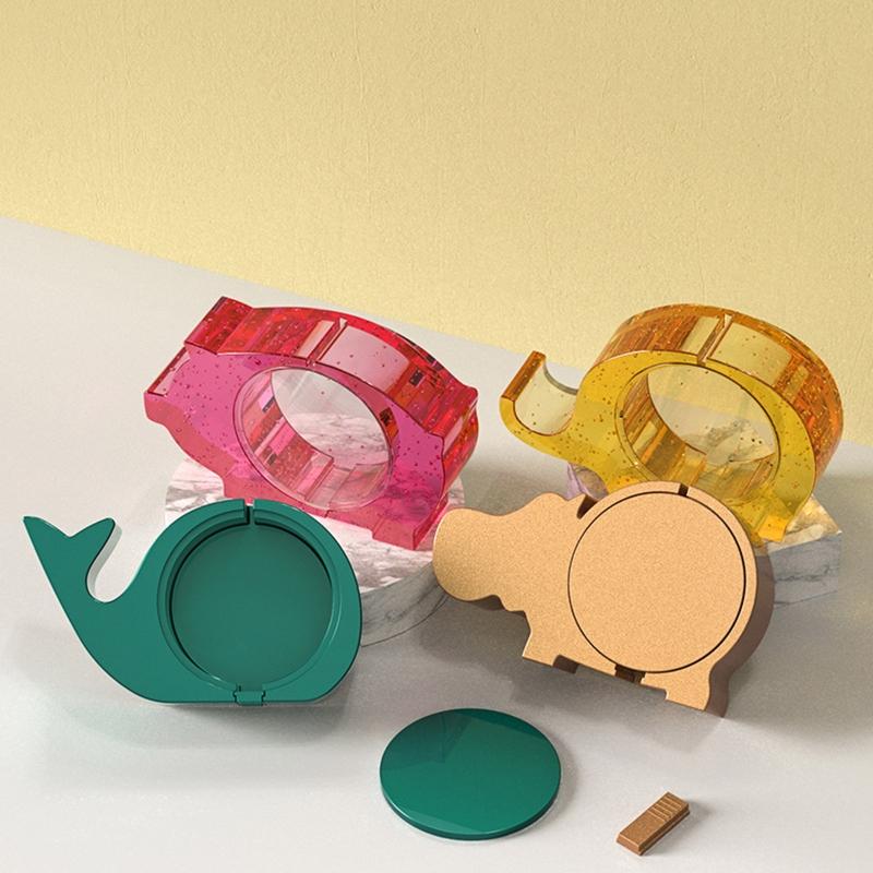 Resin Jewelry Box Epoxy Mold Elephant Hippo Pig Whale Piggy Bank Mold Crystal Casting Mold for Coin Jewelry Organizer