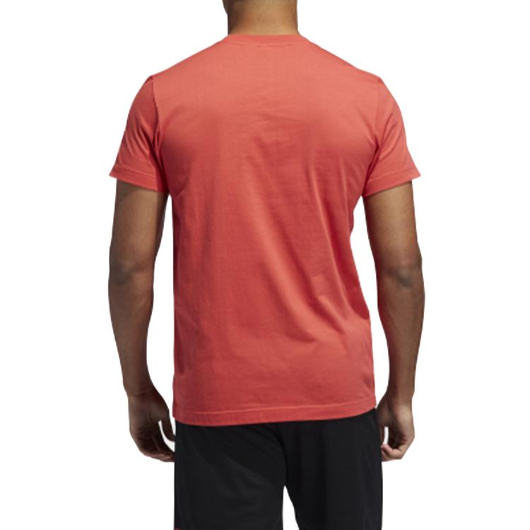 Adidas Basketball Sports Short Sleeve T-Shirt Men Tops Glory-Red FT8836