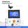 ZONESUN ZS-TB300I Vertical Single Side Glue Bottle Labeling Machine for Flat Surface Packaging