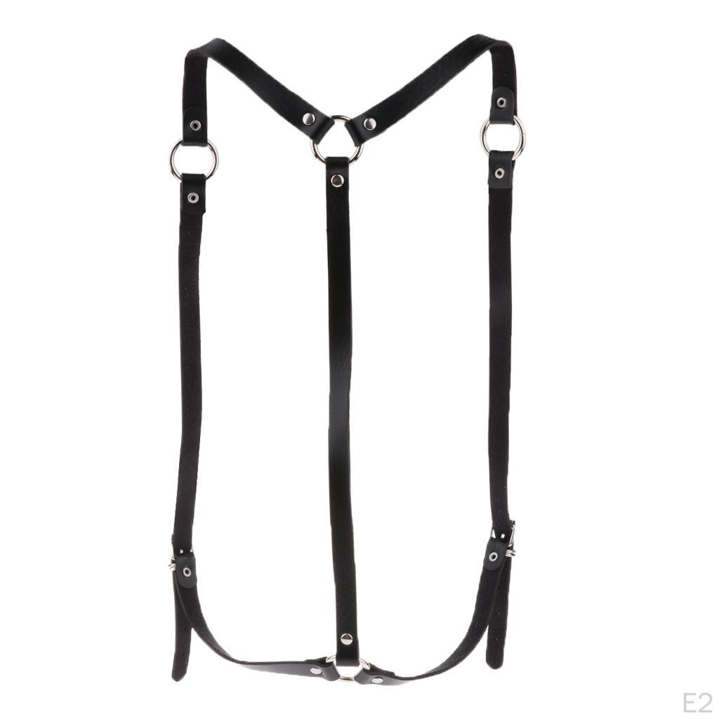 Leather Body Harness Adjustable Cosplay Club Waist Strap Costume Belt