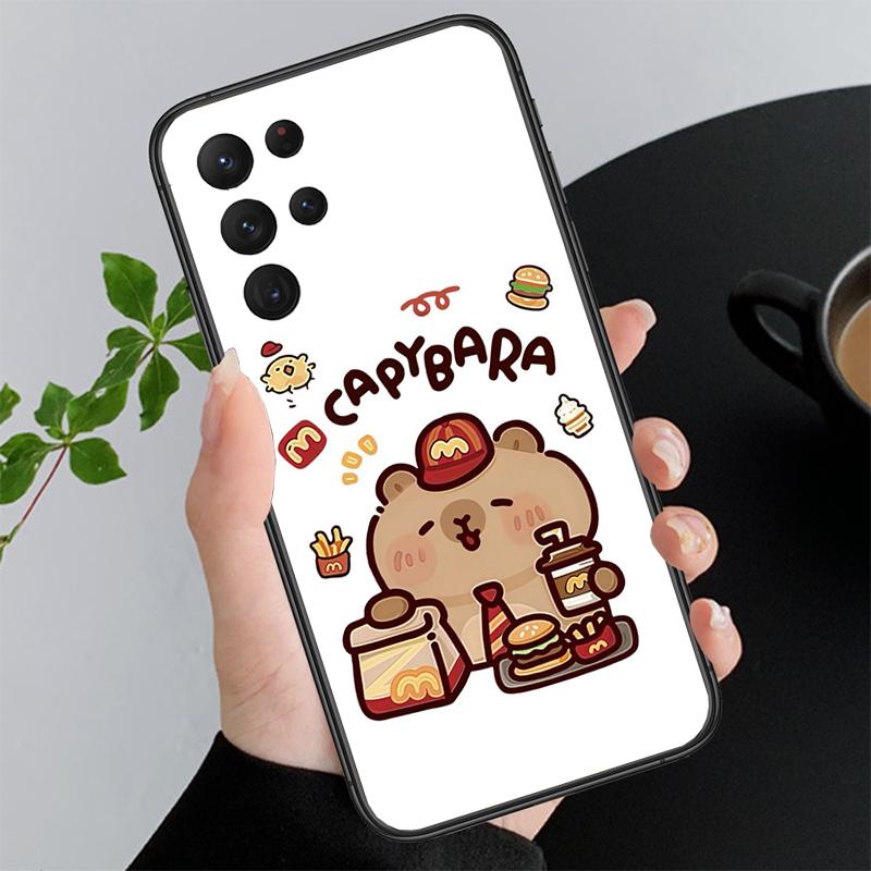 Phone Case For Samsung A17 A55 A16 A56 A35 A15 A53 A54 A33 A34 A25 A05S A52 A52S A07 A26 A06 Cute Fun capybara