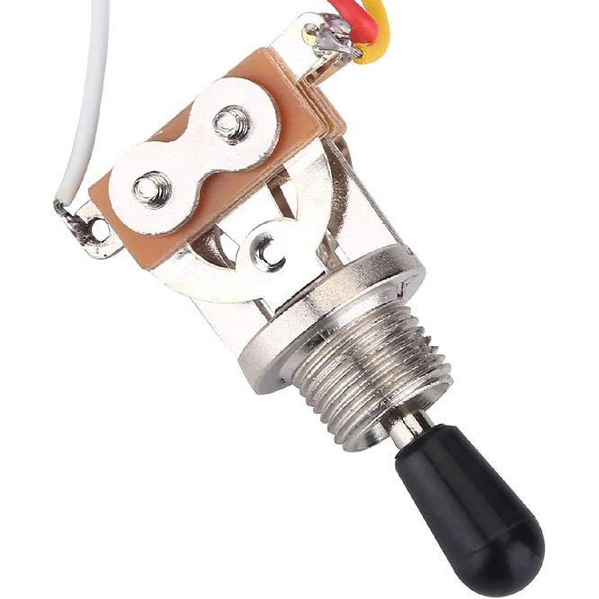 Wiring Harness with 2 Volume, 1 Tone, and 1 Jack for Electric Guitar Bass, 3 Way Switch for Electirc Guitar Bass Guitar Wiring Harness