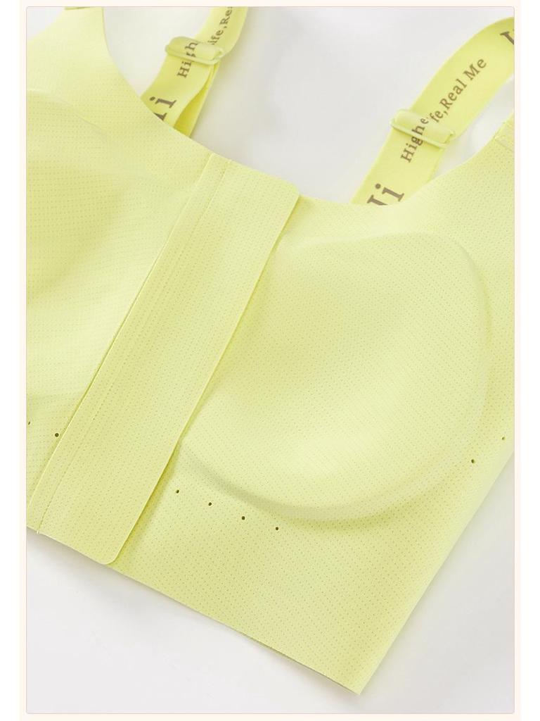 Front Zip Seamless High-Impact Fixed-Cup Sports Bra for Yoga and Fitness