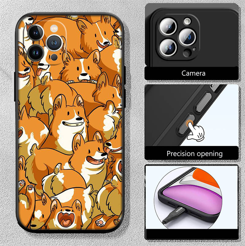Cute Corgi Dog New Phone Case for iPhone 6 6s 7 8 11 12 13 14 15 16 17 16E XS Pro Max XR X SE Air