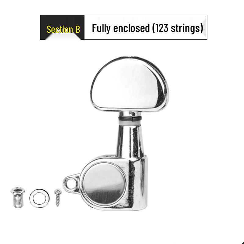 Wooden Folk Guitar Tuning Knobs: Fully Enclosed & Semi-Enclosed Adjusters